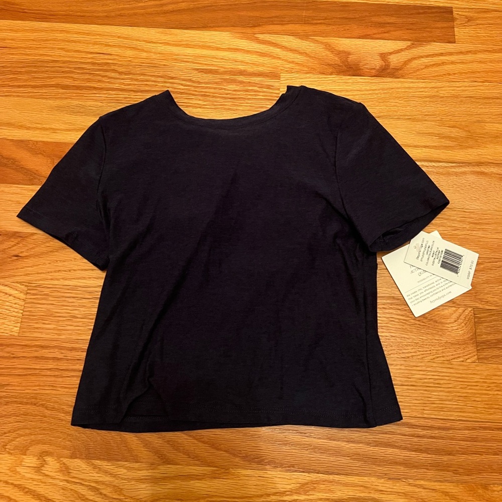 Beyond Yoga Navy Top
